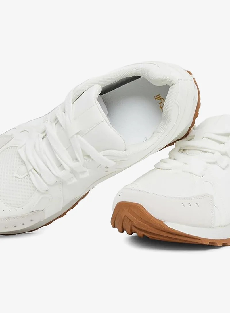 Styli Active Panelled Lace Up Sneakers