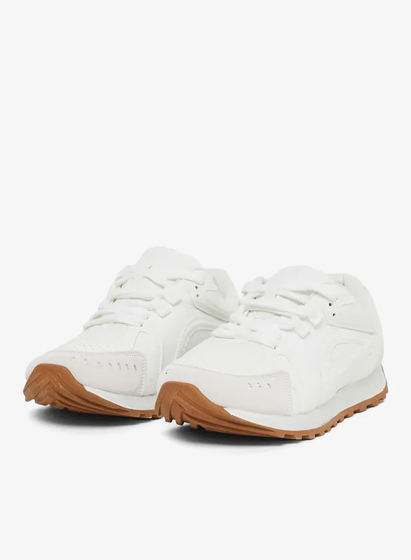 Styli Active Panelled Lace Up Sneakers