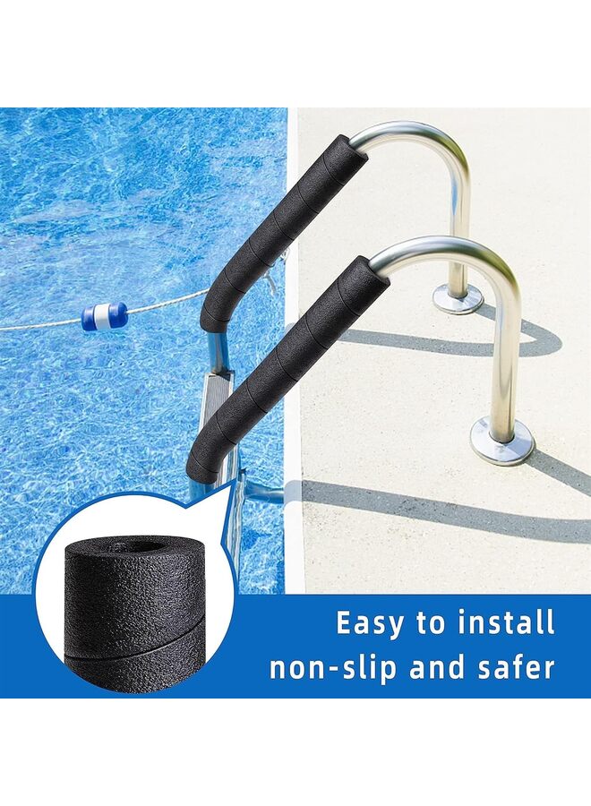 2 Pack Pipe Insulation Foam Tube - 15.7 Inches Black Foam Pipe Covers - Multi-Purpose Soft Foam Tubing for Outdoor Indoor Swimming Pool Handle Water Pipes - Image 2