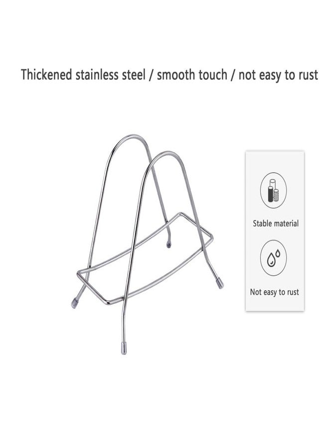 UtySty 2 Pack Cutting Board Rack Stainless Steel Wire Type Cutting Board Holder Stand Organizer Storage for Wooden Cutting Boards Bamboo Chopping Board Pot Cover Pan Lid Countertop Kitchen - Image 3