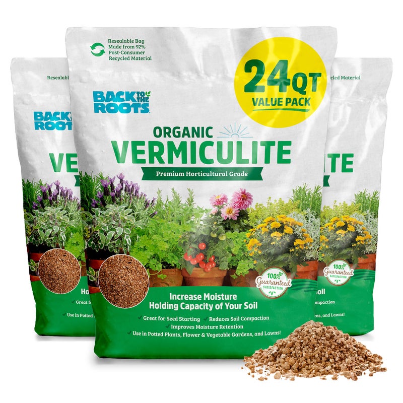 Back to the Roots 100% Organic Vermiculite (24 qt Value Pack) | Made in the USA | Premium Nutrition for Indoor and Outdoor Plants - Image 2