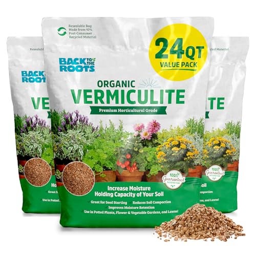 Back to the Roots 100% Organic Vermiculite (24 qt Value Pack) | Made in the USA | Premium Nutrition for Indoor and Outdoor Plants - Image 1