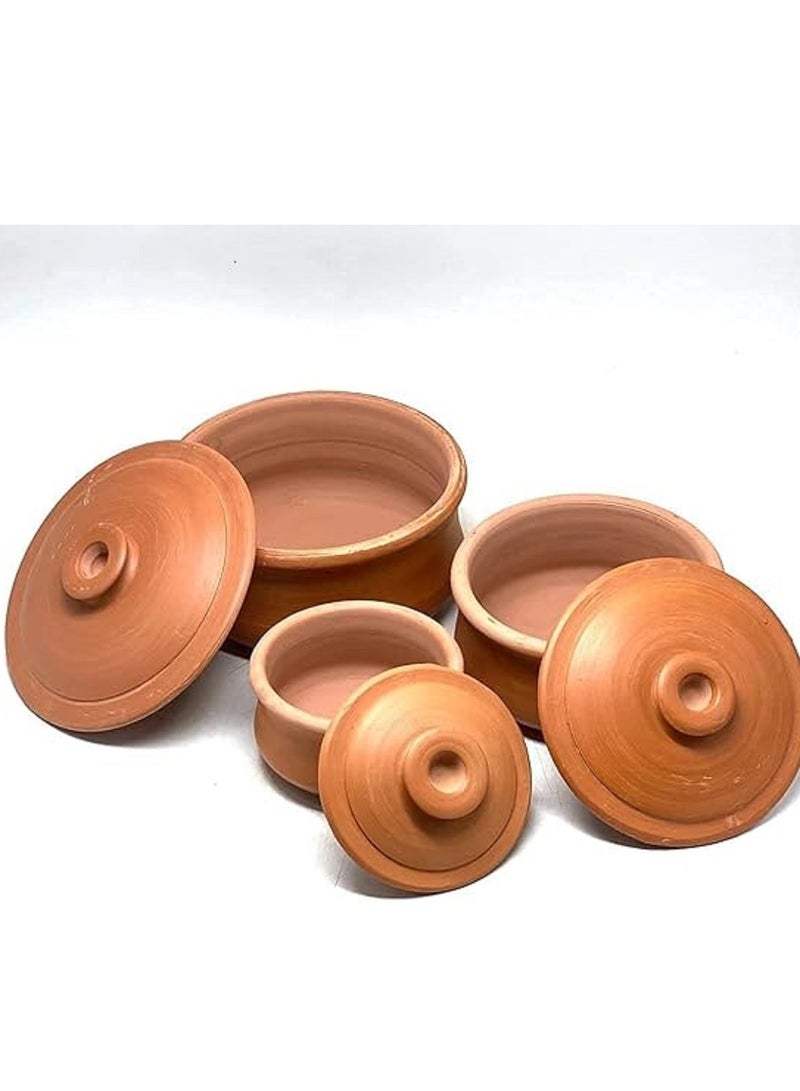 Pottery Oven Pots -3piece Different Sizes-16-20-22cm - Image 2