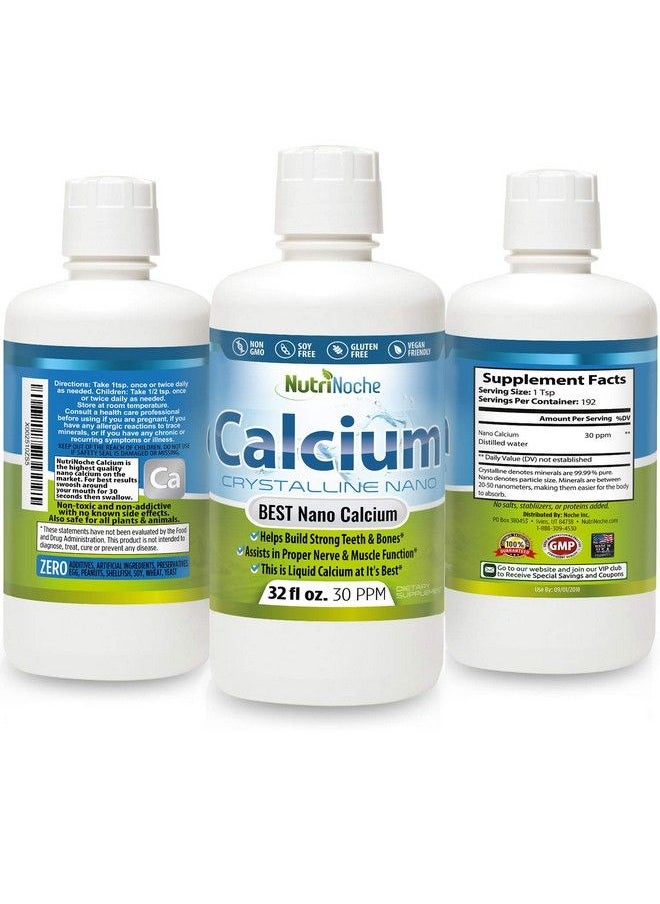 Liquid Calcium Supplement 30 Ppm Of Nano Sized Calcium Particles Absorbed At A Cellular Level Colloidal Minerals Trace Minerals