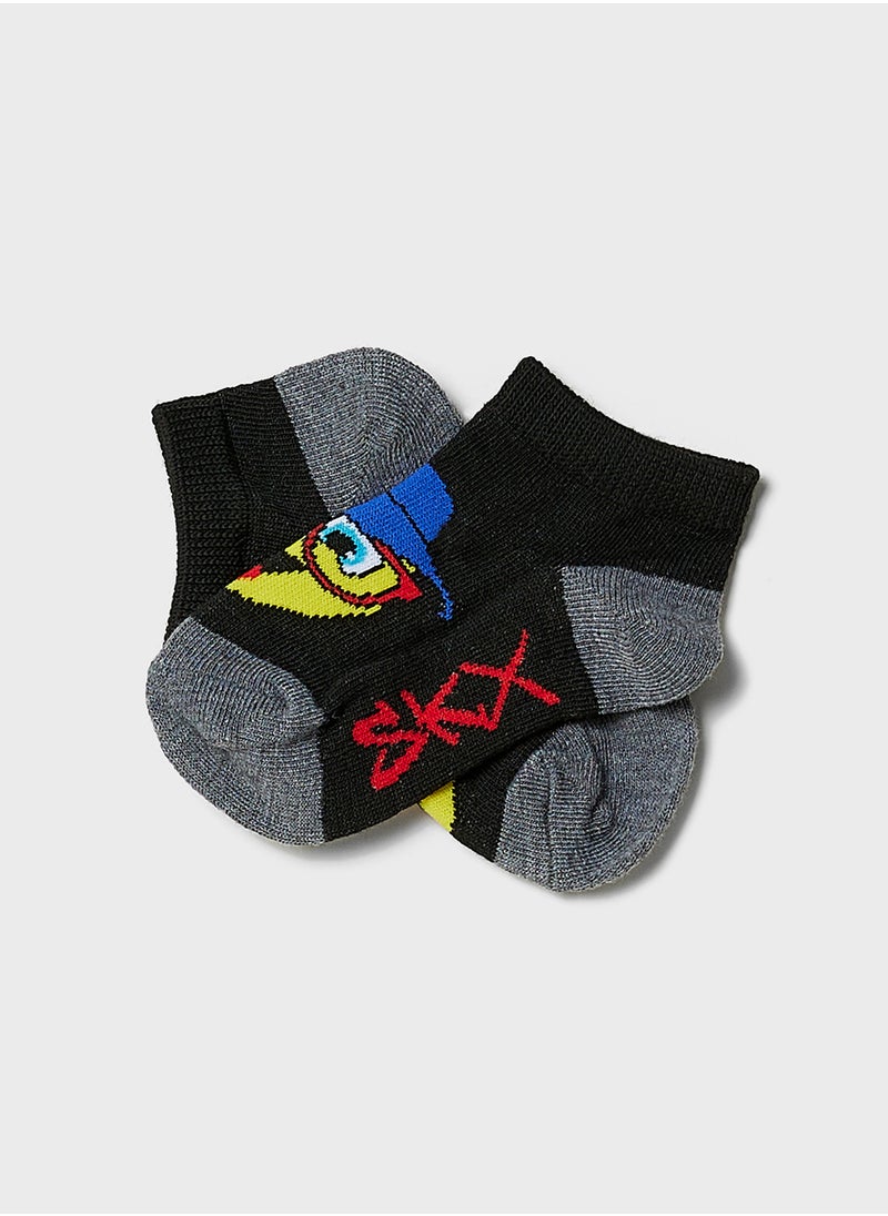 SKECHERS Kids 3 Pack No Show Socks  - Image 5