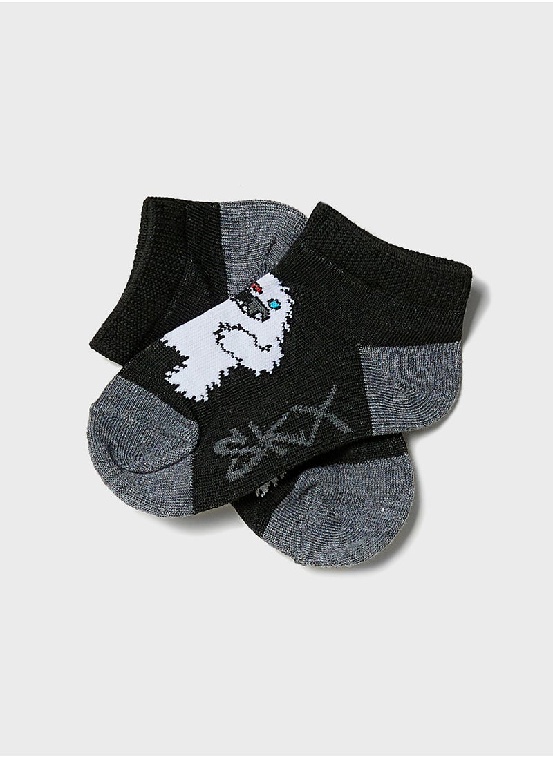 SKECHERS Kids 3 Pack No Show Socks  - Image 3