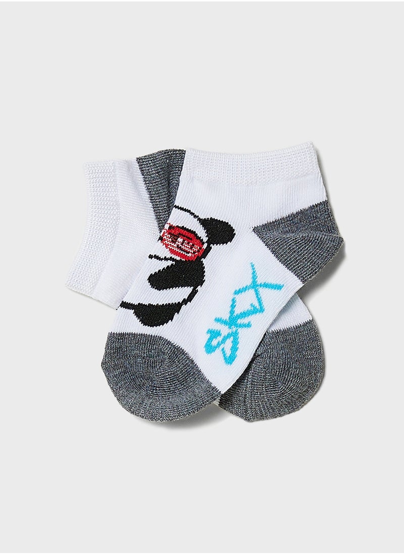 SKECHERS Kids 3 Pack No Show Socks  - Image 2