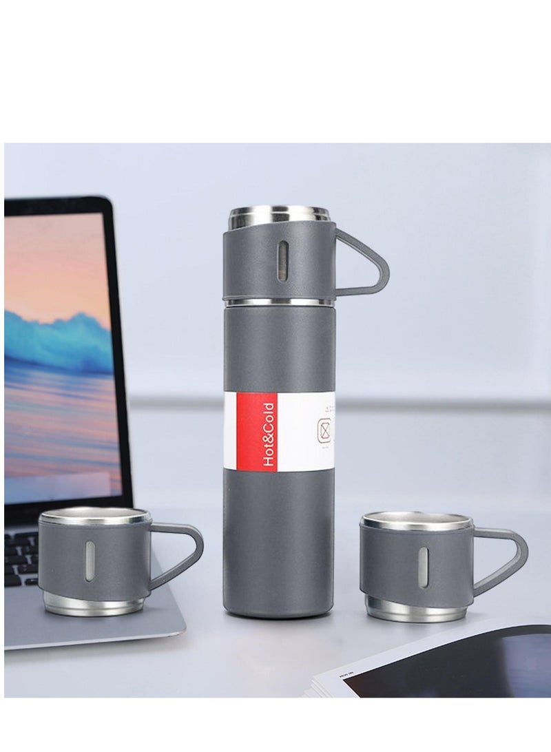 Grey 500ml Stainless Steel Vacuum Insulated Coffee Tumbler Double Layered for Travel, Business, or as a Water Bottle on Business Trips - Image 5