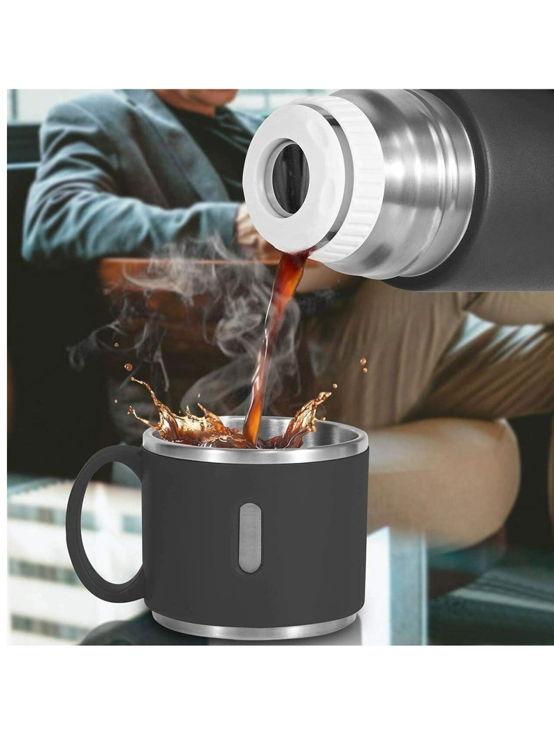 Grey 500ml Stainless Steel Vacuum Insulated Coffee Tumbler Double Layered for Travel, Business, or as a Water Bottle on Business Trips - Image 3