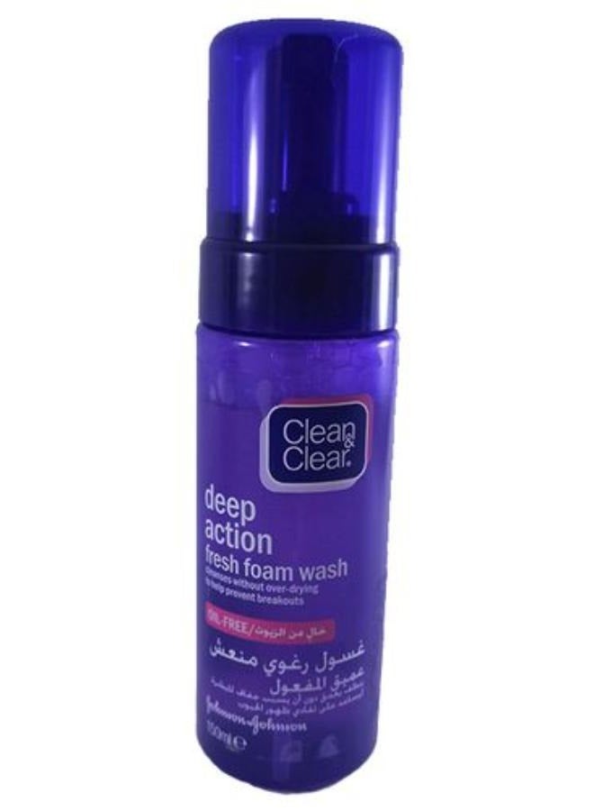 Clean & Clear Deep Action Fresh Foam Wash150ml