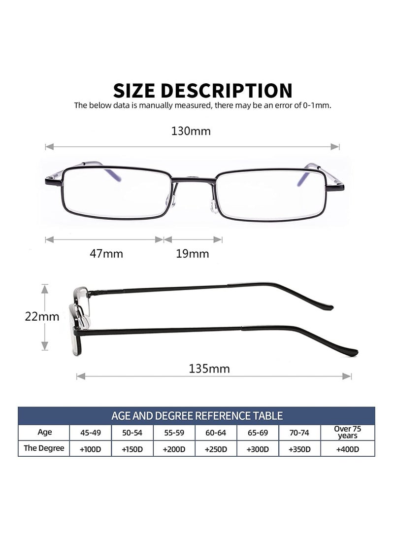 Estelle Light Blocking Reading Glasses Slim Pocket Readers with Pen Clip Case Mini Lightweight Readers Silver  - Image 5
