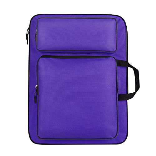 ITODA Art Portfolio Carry Case Bag Drawboard Tote Handheld Storage Portable Shoulder Lightweight Box for 8k Sketch Pad Artist Drawing Painting Supplies - Image 1