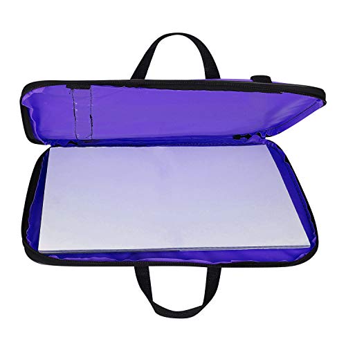 ITODA Art Portfolio Carry Case Bag Drawboard Tote Handheld Storage Portable Shoulder Lightweight Box for 8k Sketch Pad Artist Drawing Painting Supplies - Image 4