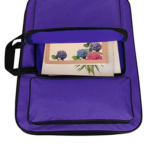 ITODA Art Portfolio Carry Case Bag Drawboard Tote Handheld Storage Portable Shoulder Lightweight Box for 8k Sketch Pad Artist Drawing Painting Supplies - Image 3