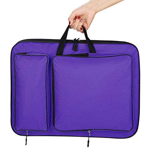 ITODA Art Portfolio Carry Case Bag Drawboard Tote Handheld Storage Portable Shoulder Lightweight Box for 8k Sketch Pad Artist Drawing Painting Supplies - Image 5