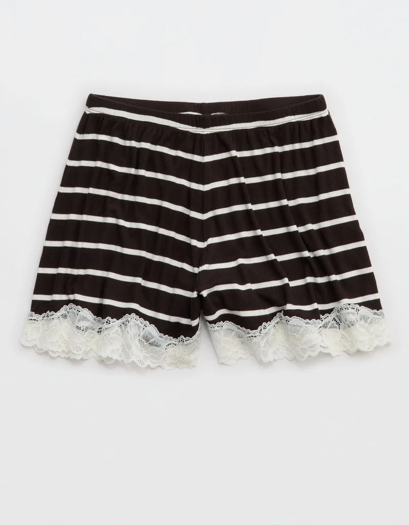 Aerie  OVERSLEPT by Aerie Real Soft Ribbed Pajama Short for Women | Best Price UAE