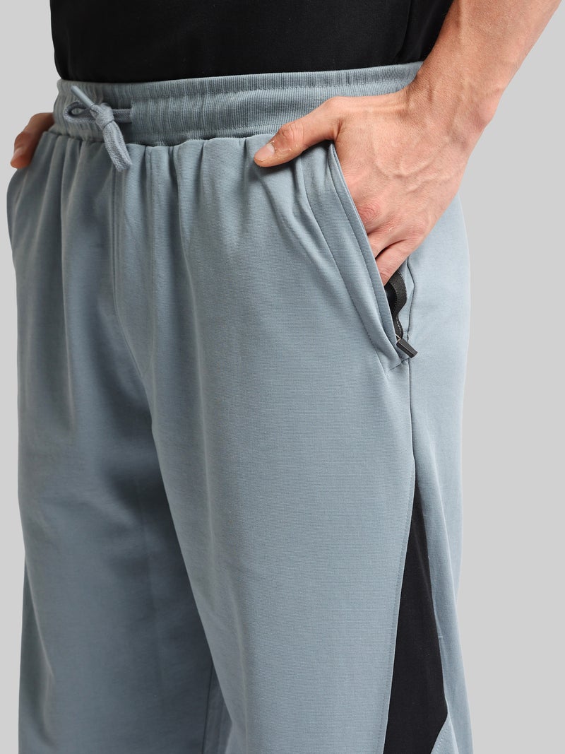 Maniac Mens Colorblock Brown and Biscuit Baggy Fit Cotton Trackpant - Image 3