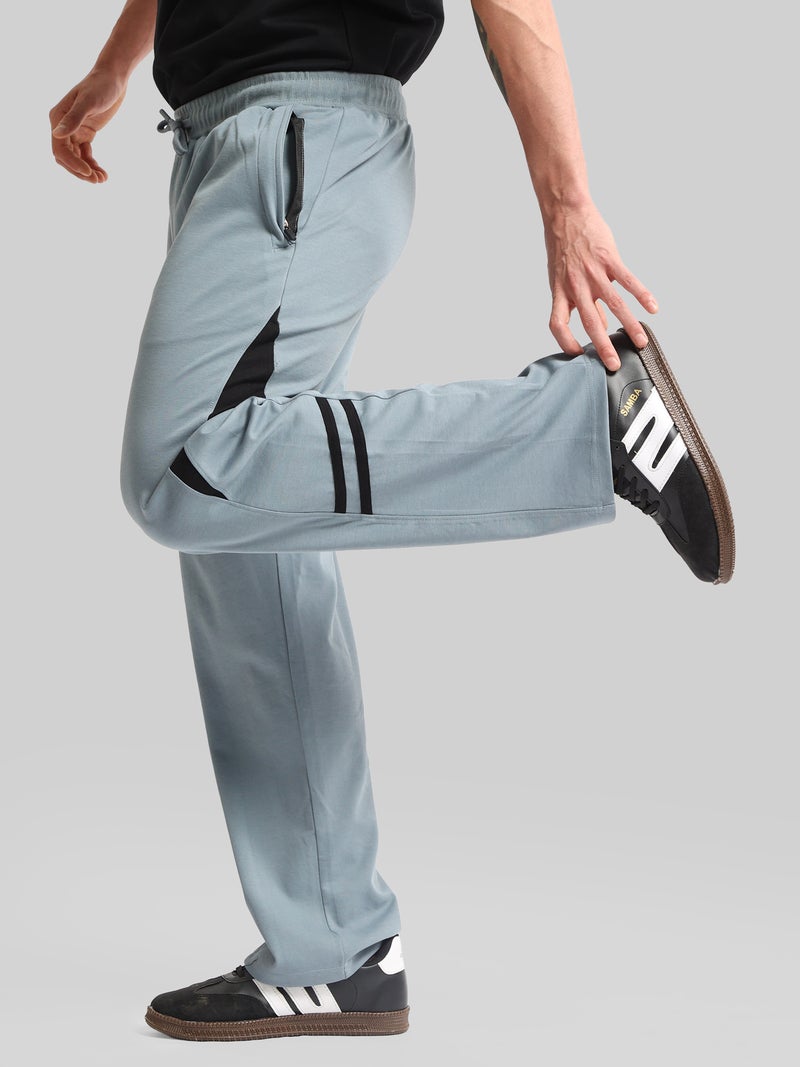Maniac Mens Colorblock Brown and Biscuit Baggy Fit Cotton Trackpant - Image 5