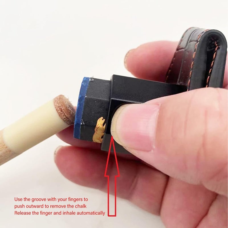 Goshyda Portable Billiard Chalk Holder with Magnetic Clip - Black - Image 4