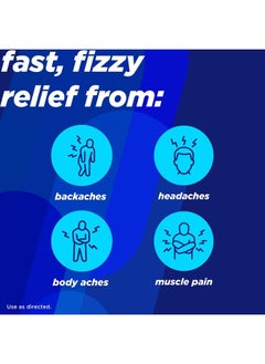 Alka-Seltzer أقراص فوارة بنكهة أصلية لتخفيف الأعراض المتعددة بسرعة، أقراص فوارة قابلة للذوبان، 72 قرصًا، قد تختلف العبوة  - Image 3