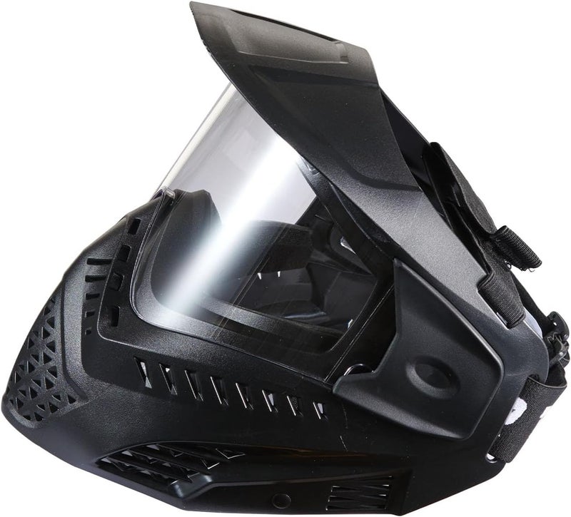 Lancer Tactical High Strength Polyethylene Full Face Airsoft Paintball Mask with Visor - Image 4