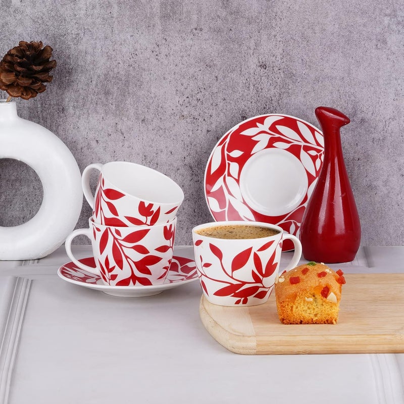 Dandy lines England by DATA Bone China Royal Cups And Saucers In Marrakech 53008 Pack Of 12 200 Ml Multicolor - Image 1
