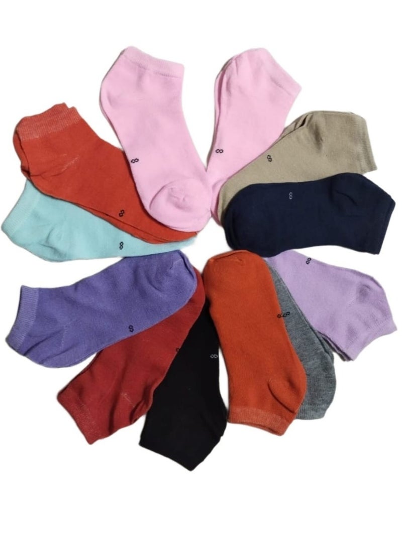 12-pair short socks set. Since I returned my daughters' colors