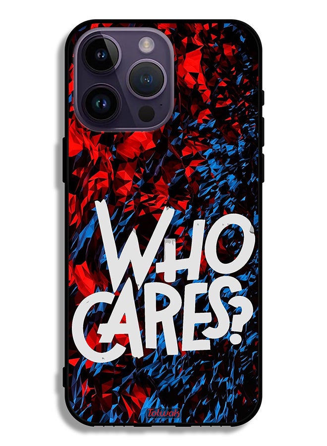 Tolwak Apple iPhone 14 Pro Max Protective Case Who Cares - Image 2