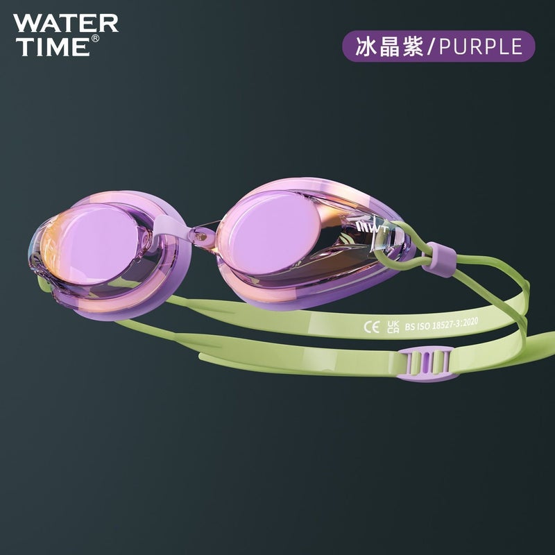 WATERTIME نظارات السباحة السباقية ووتر تايم – بتقنية البلازما، مقاومة احترافية للضباب والماء، عدسات عالية الوضوح، معتمدة من الاتحاد الدولي للسباحة (FINA) للرجال والنساء - Image 1