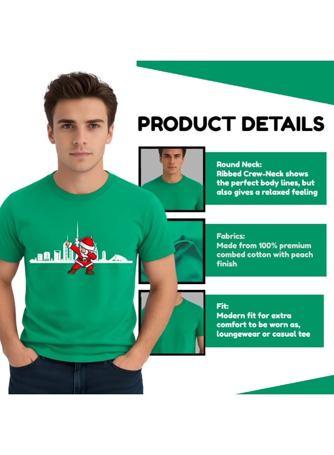 PRINTSHOP4ME Dabbing Santa T-Shirt For Christmas Suitable As Christmas Gift And Christmas Party Shirt For Adults - Image 5