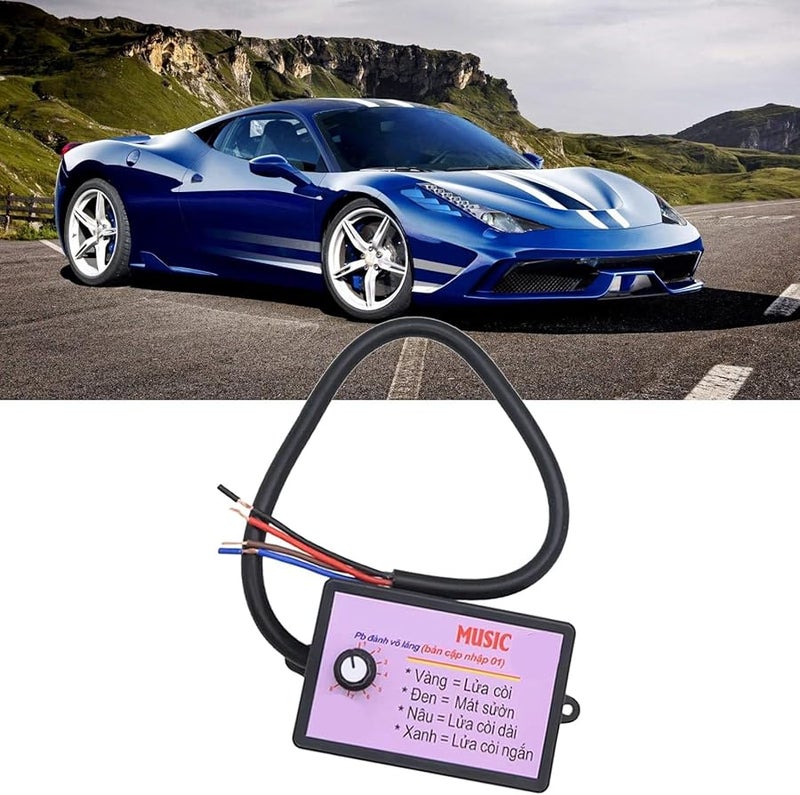 Car Horn Controller 8 Sounds Adjustable Sound Control Unit Universal Fit 12V 24V - Image 4