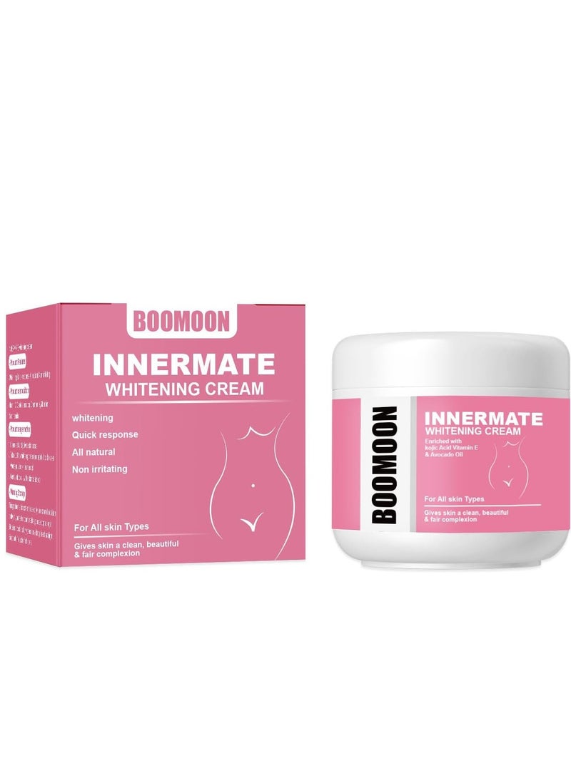 BOOMOON Intimate Whitening Cream,Vitamin C Underarm Whitening Cream, Intimate Area Whitening Cream, Quick Absorption, Reduces Odor, Smoothens Skin, Bleaching Cream for Armpits, Bikini Line, and Body 30g - Image 1