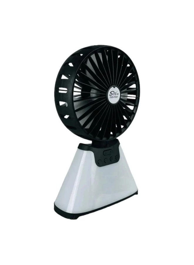 SING-e ZQSF801 Wireless Speaker and Laptop Cooling Fan with Powerful 6000mAh Battery (Black) - Image 4