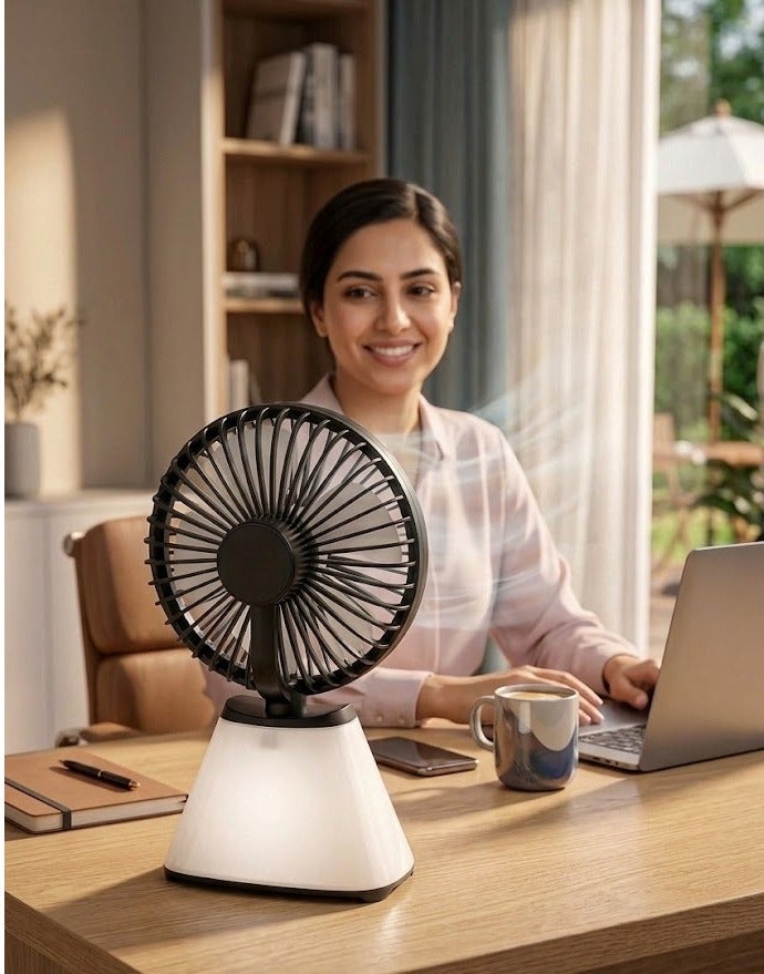 SING-e ZQSF801 Wireless Speaker and Laptop Cooling Fan with Powerful 6000mAh Battery (Black) - Image 3