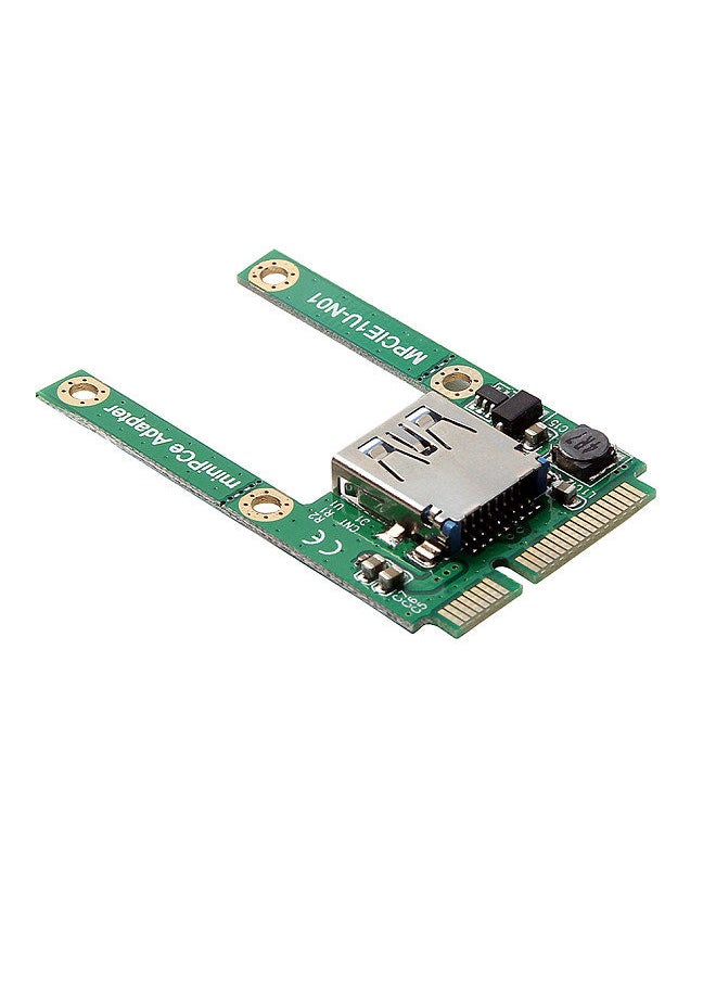 Generic - Mini PCI-E to USB2.0 Adapter Card PCI Express Card Support Full and Half Height Size - Image 1