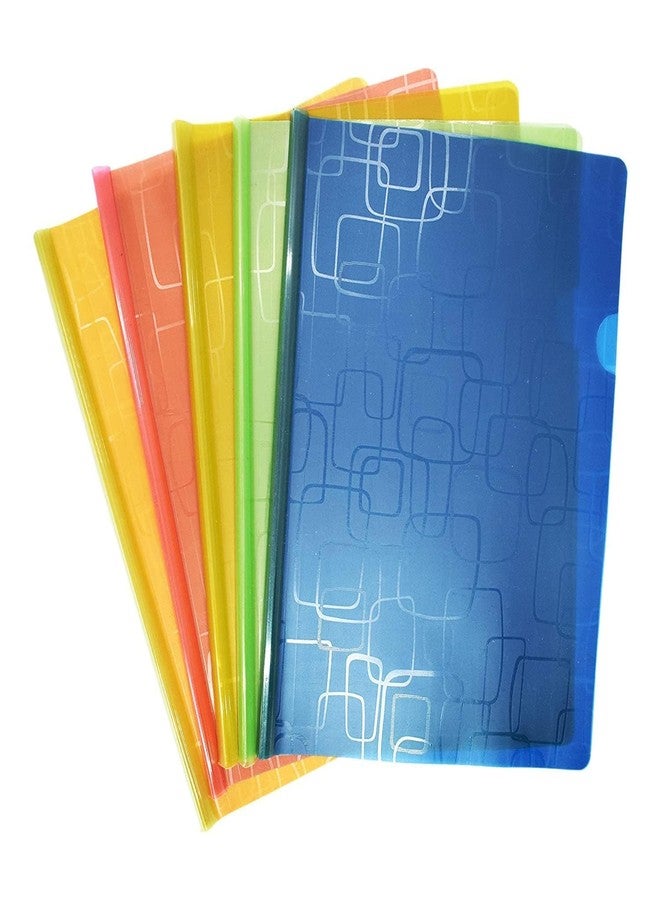 Alusters Plastic File A4 Size, Stick Transparent Box Design Folder Stick Strip for A4 Paper Holder Storage Case Organizer, My Clear Plastic 100 microns - Multipurpose (pck of 20) - Image 1