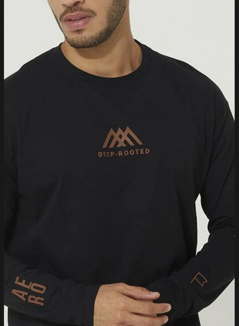 Aeropostale Long Sleeve with HD Artwork On Chest T-Shirt