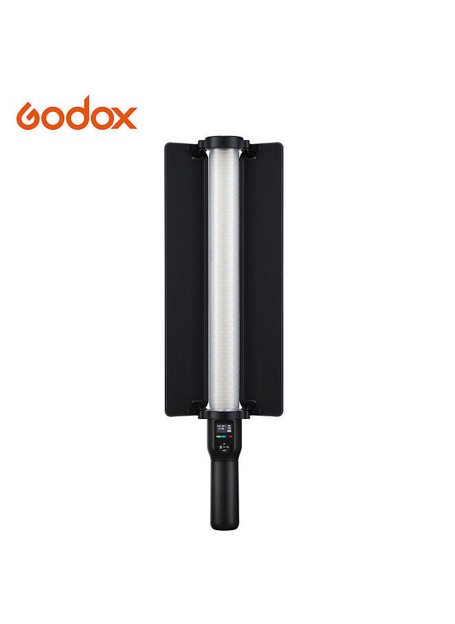 LC500R RGB LED Video Light Stick 2500K-8500K CCT Mode 360° Full Color 14 FX Lighting Effects CRI 96 TLCI 98 Accurate Color 0-100% Dimmable Music Mode Max. Power 23W with Barndoor