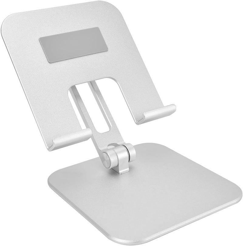 Adjustable Tablet Stand Holder, Aluminum Alloy Portable Foldable Desktop Stand, Dual Hinges Design for Optimal Viewing Angle, Anti - Slip Rubber Pads with Wide Compatibility for IP - Image 4