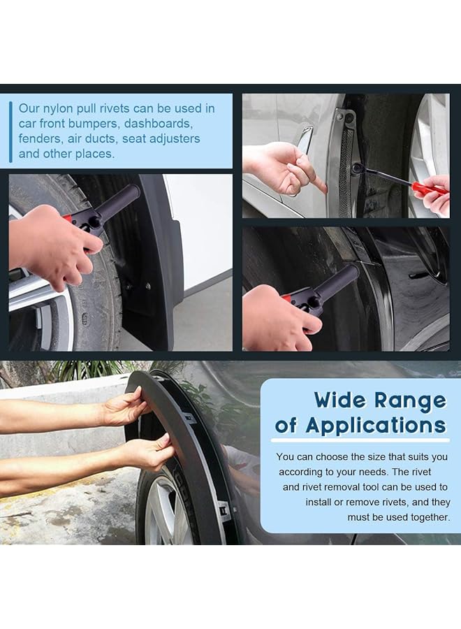 أكس سبرينج مجموعة مسامير برشام بلاستيكية X Spring، 42 قطعة مسامير برشام بلاستيكية متينة للسيارات، مجموعة مسامير برشام مع أداة إزالة المثبتات، مشاريع منزلية ومشاريع يدوية، سهلة التشغيل، مثالية للمبتدئين والمحترفين - Image 5