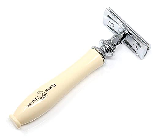 Edwin Jagger Chatsworth Traditional Safety Razor (Ivory) - Image 3