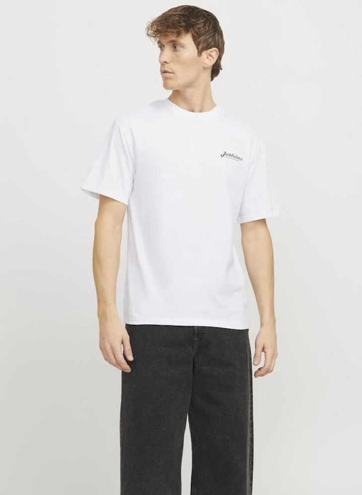 JACK & JONES Jjbeau Beau Crew Neck T-Shirt