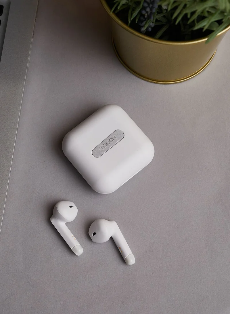 iTouch ITouch Amp Plus True Wireless Bluetooth in-Ear Earbuds-White