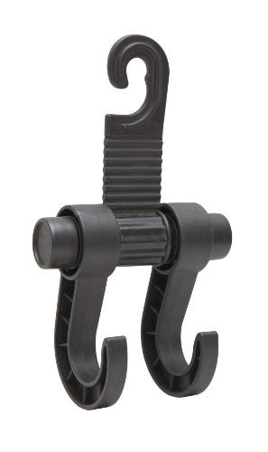 Maxsa Innovations Maxsa 25526 Headrest Hanger 2 Hook Organizer for Bags, Purses and Car Storage, Black - Image 1