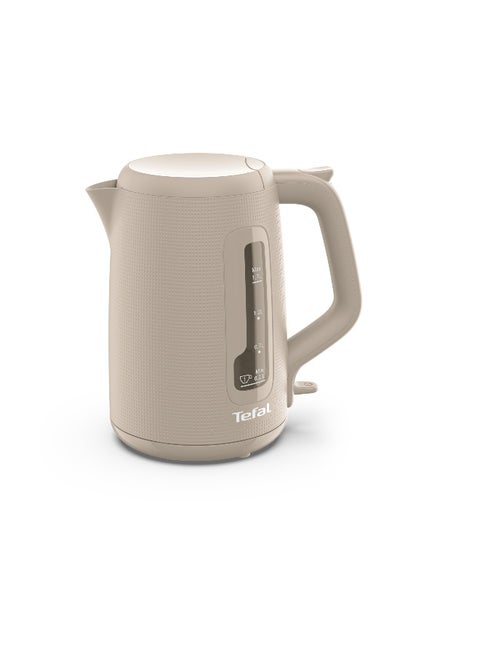 TEFAL Morning Kettle | One-Cup Indicator | One-Handed Opening | Easy to Clean | Removable Anti-Scale Filter | 360° Rotational Base |  Auto-Off | 1.7 L 2400 W KO2M0B27, KO2M0B27/ SERIE KE19 Dove Grey