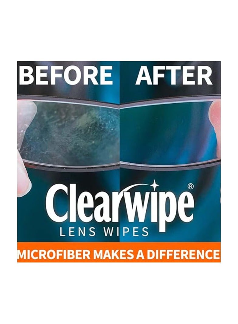 كلير وايب مناديل مبللة ناعمة لتنظيف العدسات من Clearwipe، عبوة من 20 منديلًا  - Image 2