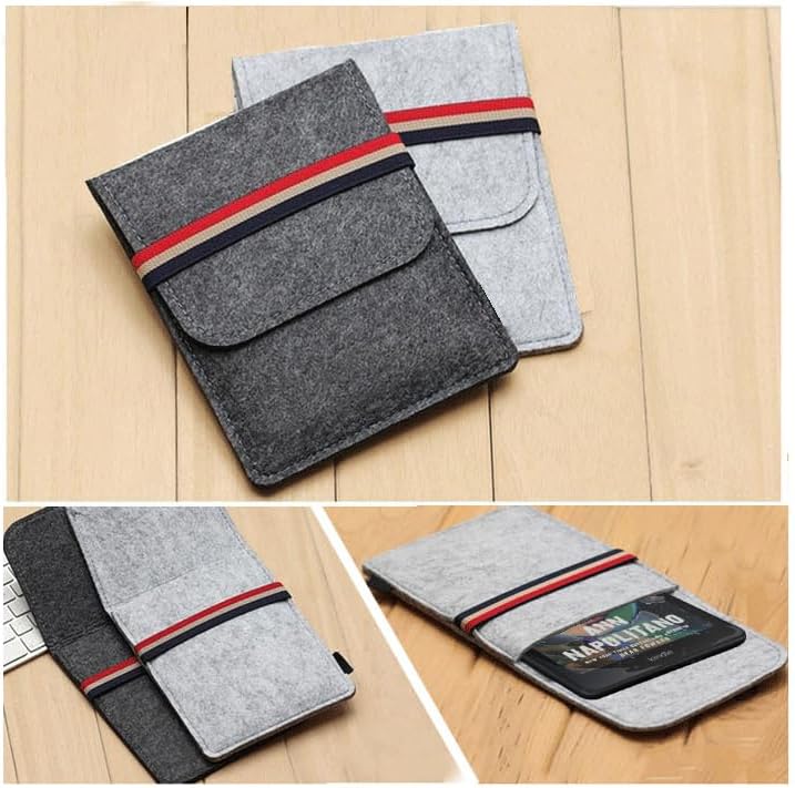 IXUECAT Kobo Clara BW Sleeve Pouch Case|Felt Cover Also Compatible with 6" Kindle Kids(2024) e-Reader/Kobo Clara Colour (2024)/Kobo Clara 2E/Clara HD 6"|Travel Carry Sleeve Fit for 6" Kindle Paperwhite - Image 3