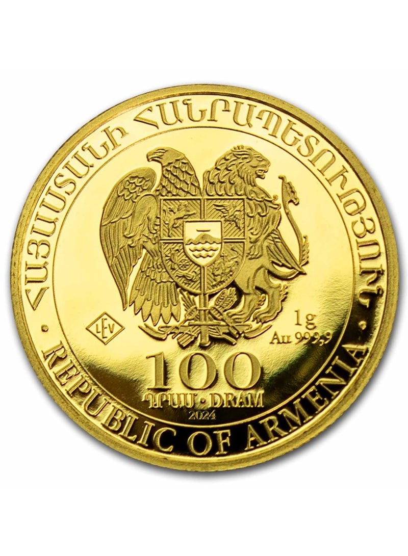 ا ب كونسبت ارمينيا ليرة ذهب ١ غرام عيار ٢٤ - Image 3