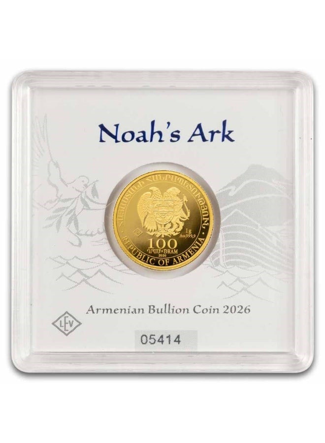 Geiger Armenia Noah's Ark Gold 1 gram Coin 9999 - Image 1