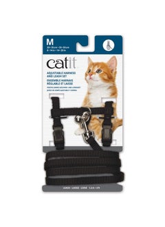 Catit Nylon Adjustable Cat Harness and Leash Set, Medium, Black, 4-Feet - pzsku/ZB056781B7D8E1A38CAEEZ/45/_/1737031458/e292a2b6-7755-4ed5-81f4-cbefe723f57c